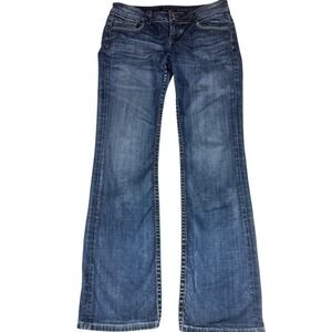 Vigoss Studio Jeans Womens 9/10 P6088A Bootcut Medium Wash Flap‎ Pocket Blue
